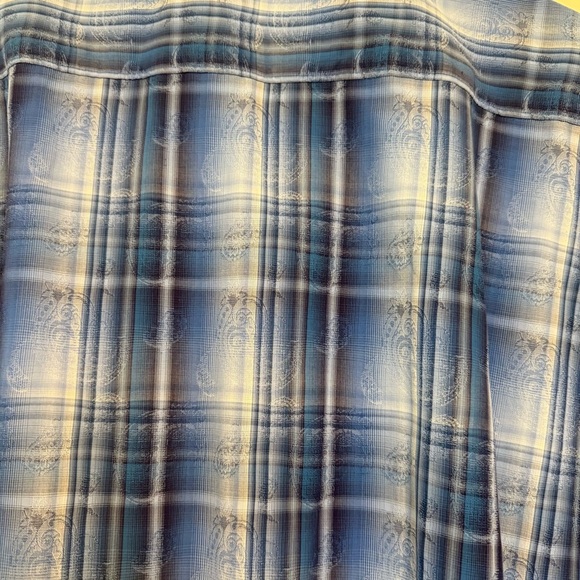 Robert Graham Men’s XL Button Down Shirt Blue Plaid Long Sleeve Designer Casual - Picture 4 of 6